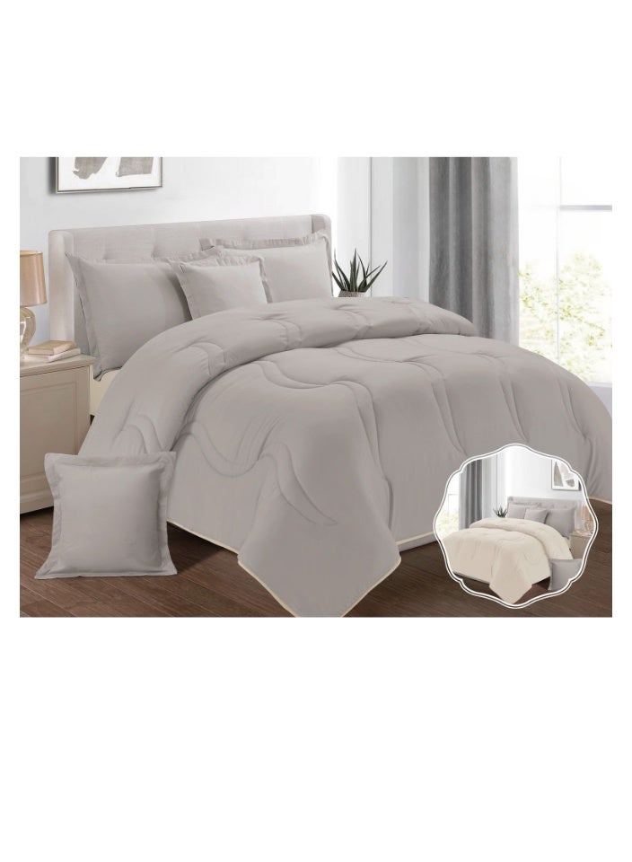 Blue Sky Double-sided comforter set, 6-piece bedspread, 6-piece bedspread set, 100% microfiber filling bedspread, 230x250 cm duvet  - Image 1