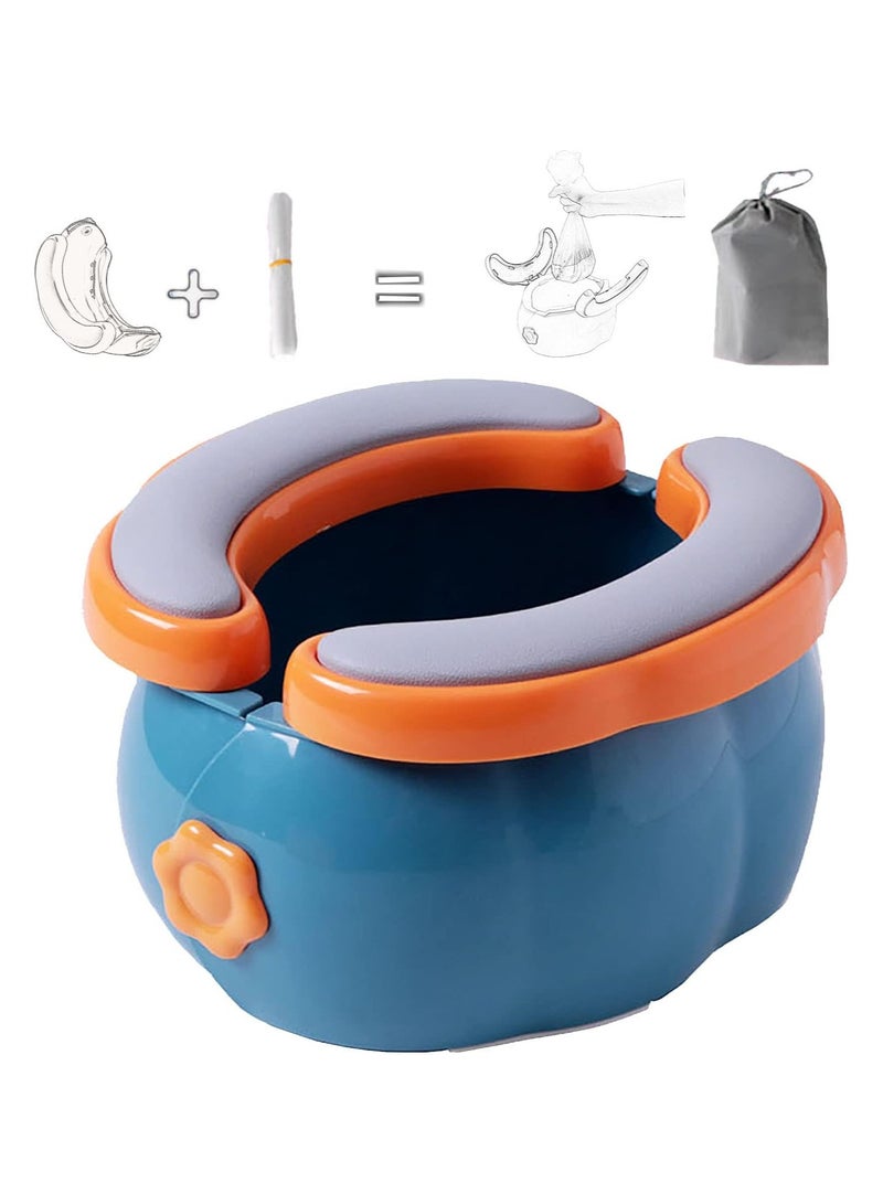 general Portable Potty for Toddler Travel Portable Toilet Foldable for Kids Potty Training Toilet with Travel Bag Toddler Toilet for Car Camping - Image 1