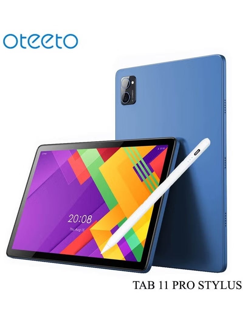 Oteeto TAB 11 Pro Stylus 8 GB RAM 512 GB ROM 10.1 Inch Display 5G Android Tablet PC With Wireless Keyboard Stylus Pen and 6000 mAh Battery Blue