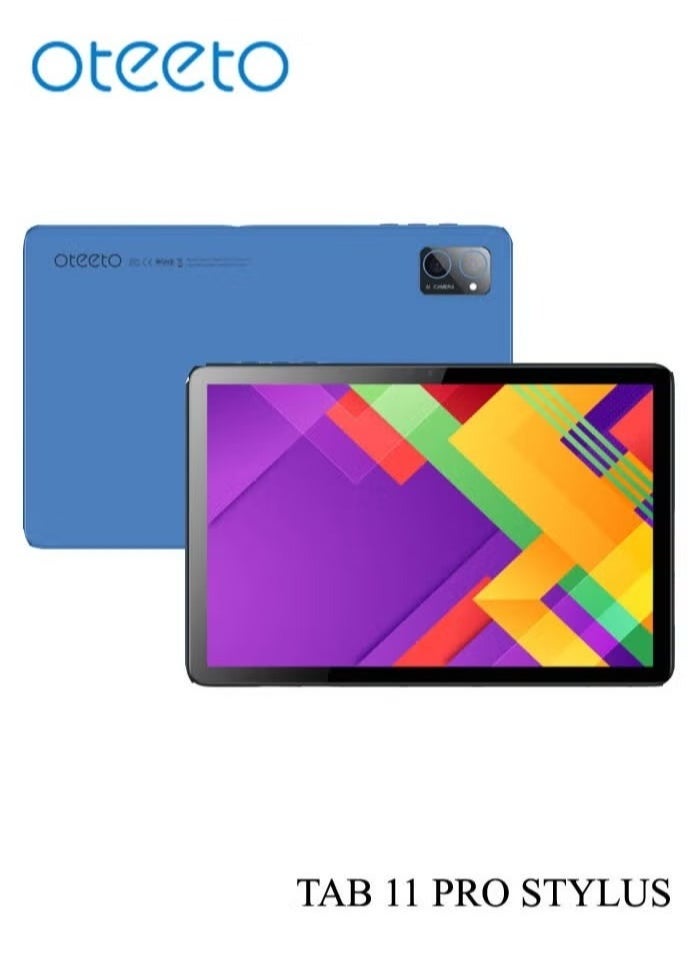 Oteeto TAB 11 Pro Stylus 8 GB RAM 512 GB ROM 10.1 Inch Display 5G Android Tablet PC With Wireless Keyboard Stylus Pen and 6000 mAh Battery Blue