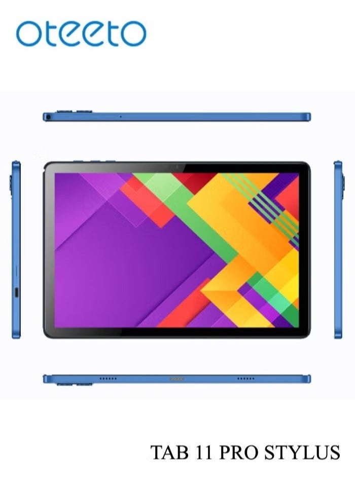 Oteeto TAB 11 Pro Stylus 8 GB RAM 512 GB ROM 10.1 Inch Display 5G Android Tablet PC With Wireless Keyboard Stylus Pen and 6000 mAh Battery Blue