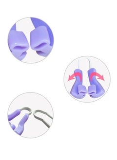 AS SEEN ON TV Nose Shaping Clip, Nose Up Lifting Shaper Clip, Pain Free Nose Bridge Straightener Corrector, Silicone Nose Lifter Beauty Clip Tools For Wide Nose, Low Nose, Curved Nose, Big Nose, (Purple)  - Image 2