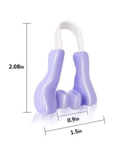 AS SEEN ON TV Nose Shaping Clip, Nose Up Lifting Shaper Clip, Pain Free Nose Bridge Straightener Corrector, Silicone Nose Lifter Beauty Clip Tools For Wide Nose, Low Nose, Curved Nose, Big Nose, (Purple)  - Image 3