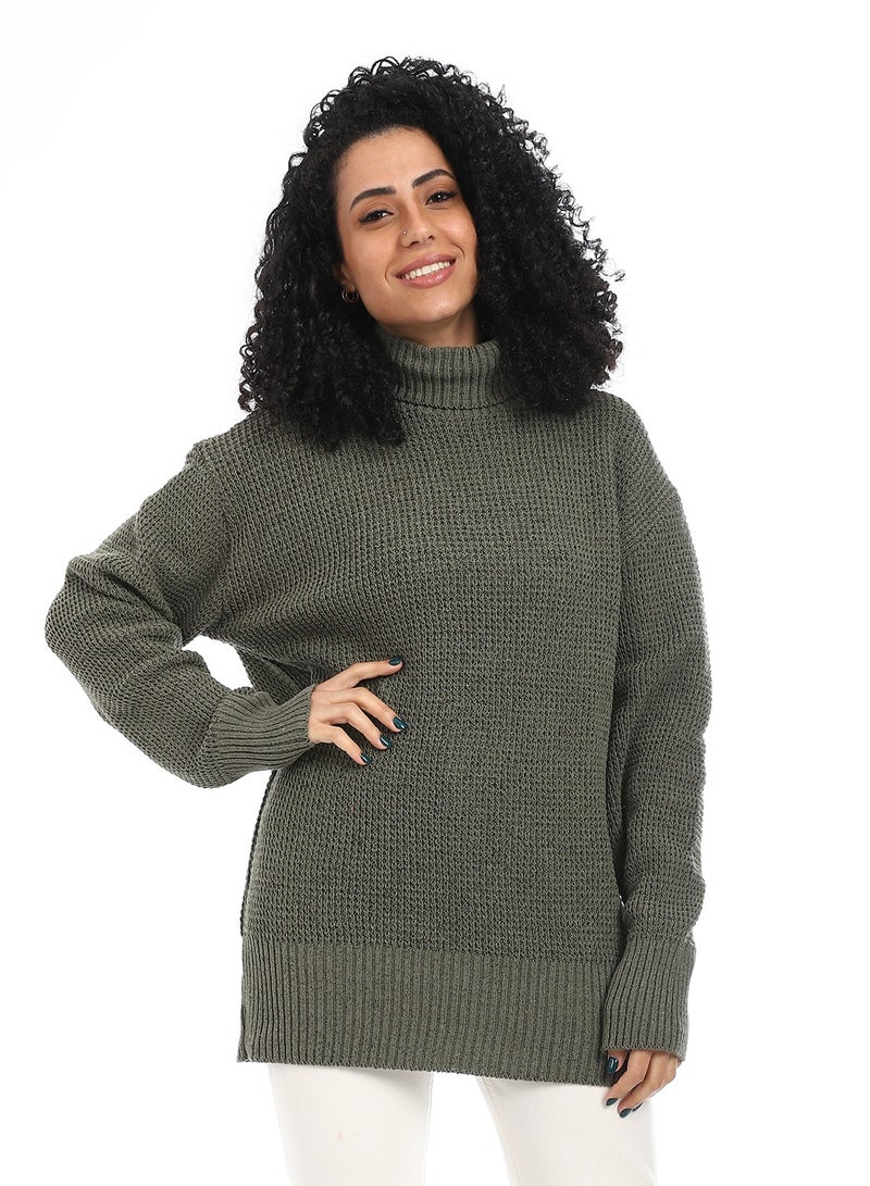 سيزار بلوفر صوف حريمي ب رقبة عالية - Image 1