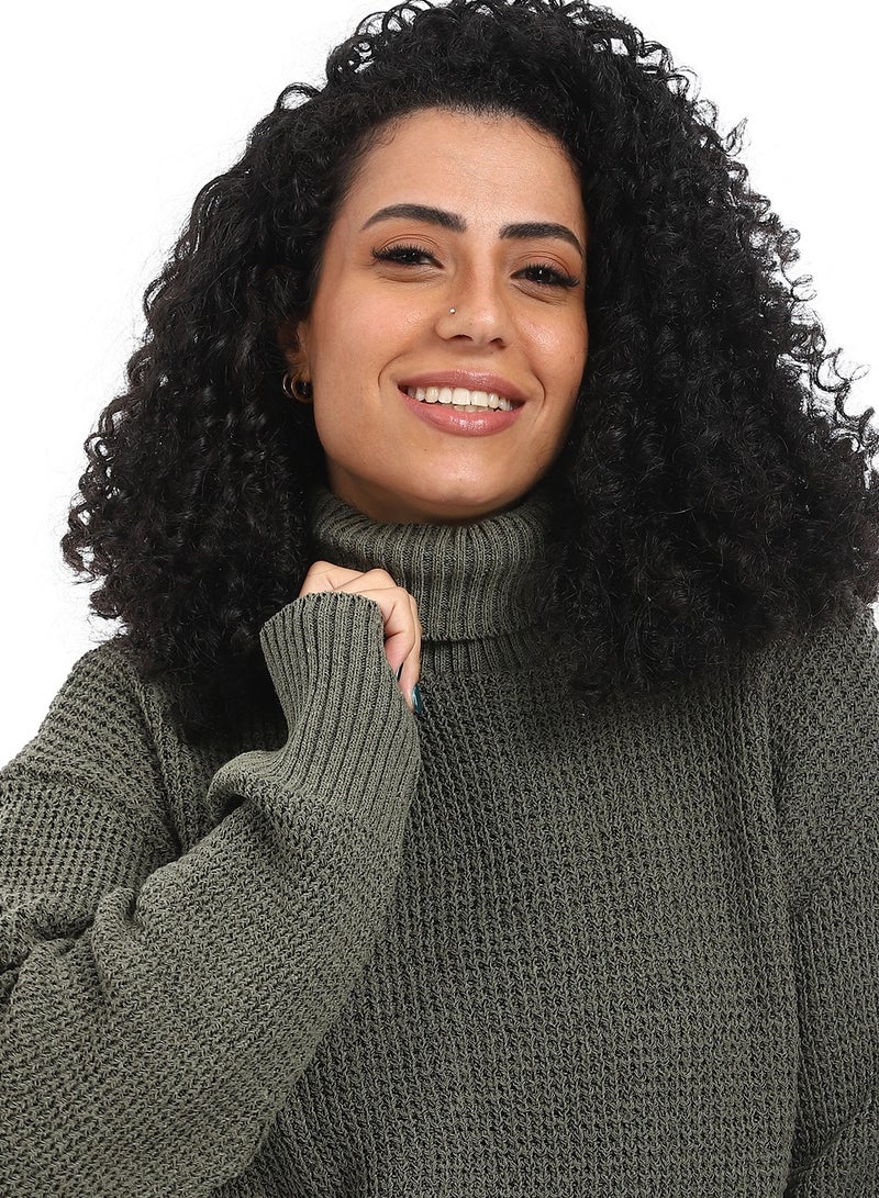 سيزار بلوفر صوف حريمي ب رقبة عالية - Image 3