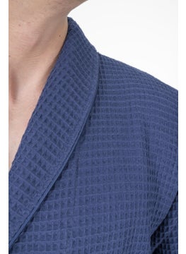 Varol Kaos Series Shawl Collar Pique Bathrobe Dressing Gown  - Image 2
