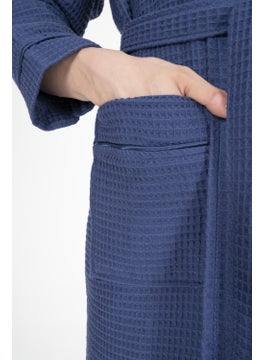 Varol Kaos Series Shawl Collar Pique Bathrobe Dressing Gown  - Image 3