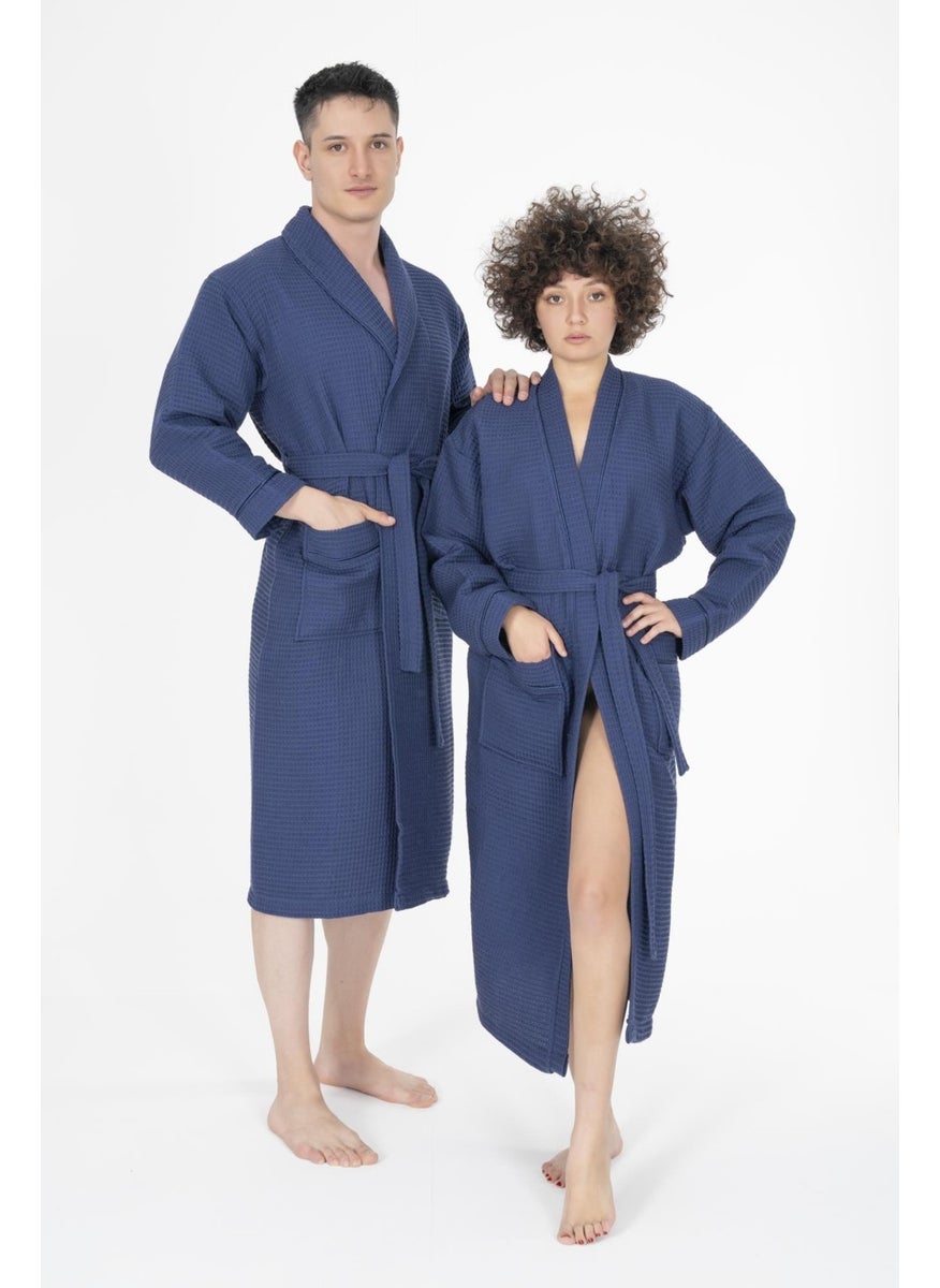 Kaos Series Shawl Collar Pique Bathrobe Dressing Gown - pzsku/Z98F301E676CD99468DBDZ/45/_/1728060017/996e49d2-aa01-43a0-9f9c-006f6894c0e4