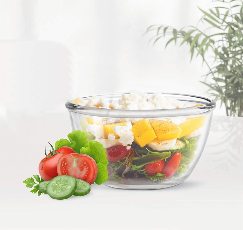 Treo by Milton Mixing Bowl, 1500 Ml, Transparent - Glass - Image 3