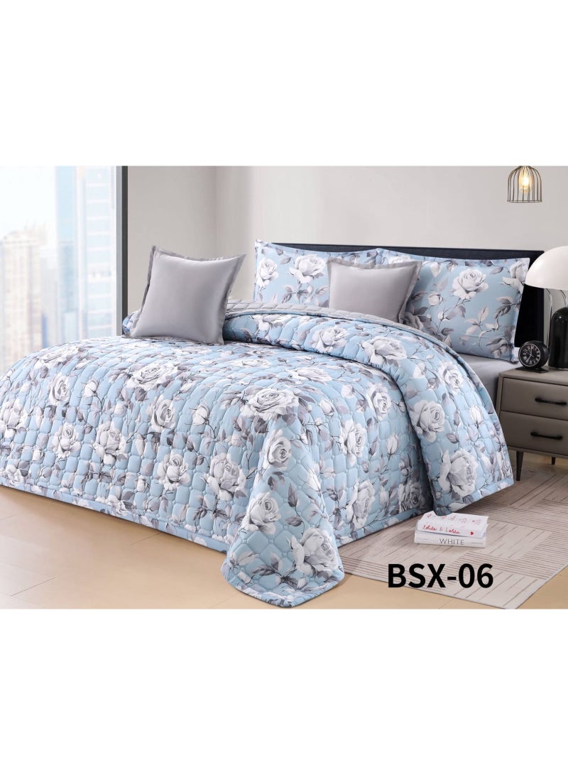 Brides Double bed comforter set, 6 pieces, floral pattern, size 250 * 230 cm - Image 1