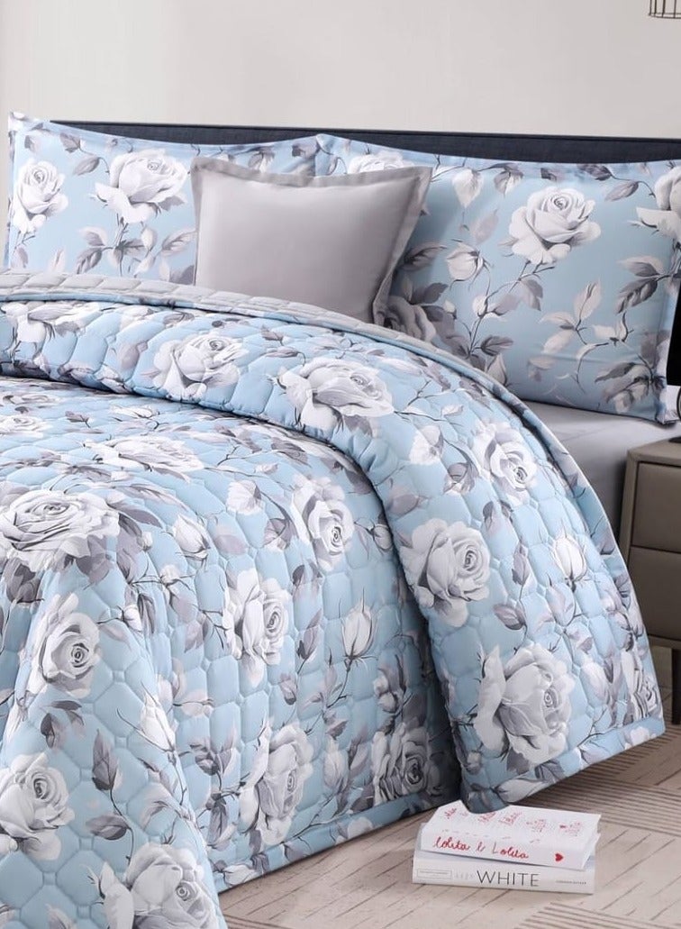 Brides Double bed comforter set, 6 pieces, floral pattern, size 250 * 230 cm - Image 3