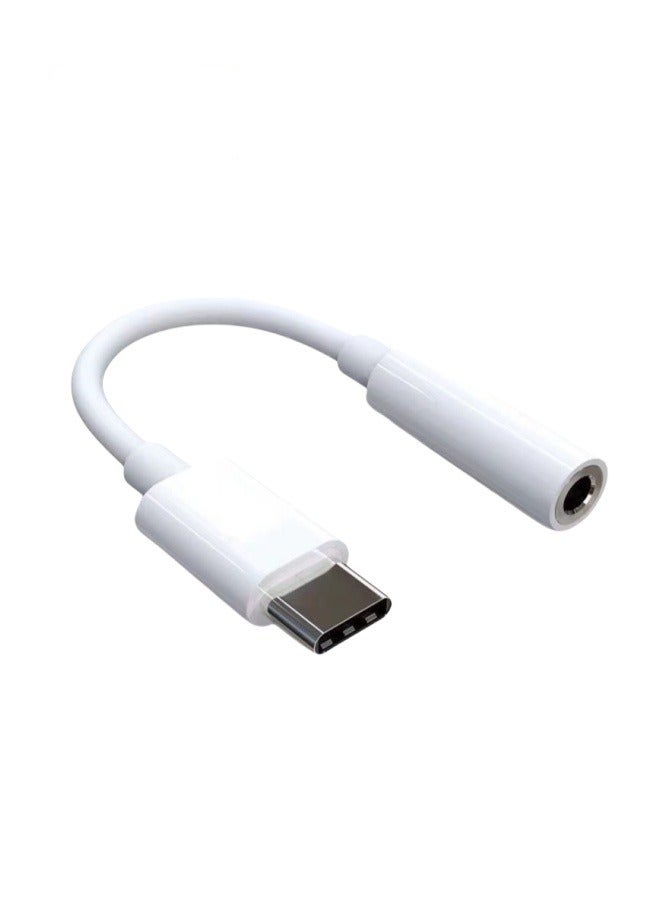 （PACK OF 3）Type C To 3.5mm Female Audio Jack Headphone Cable Adapter White - Image 1
