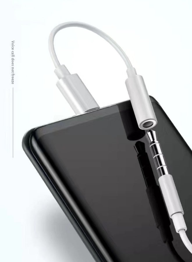 （PACK OF 3）Type C To 3.5mm Female Audio Jack Headphone Cable Adapter White - Image 2