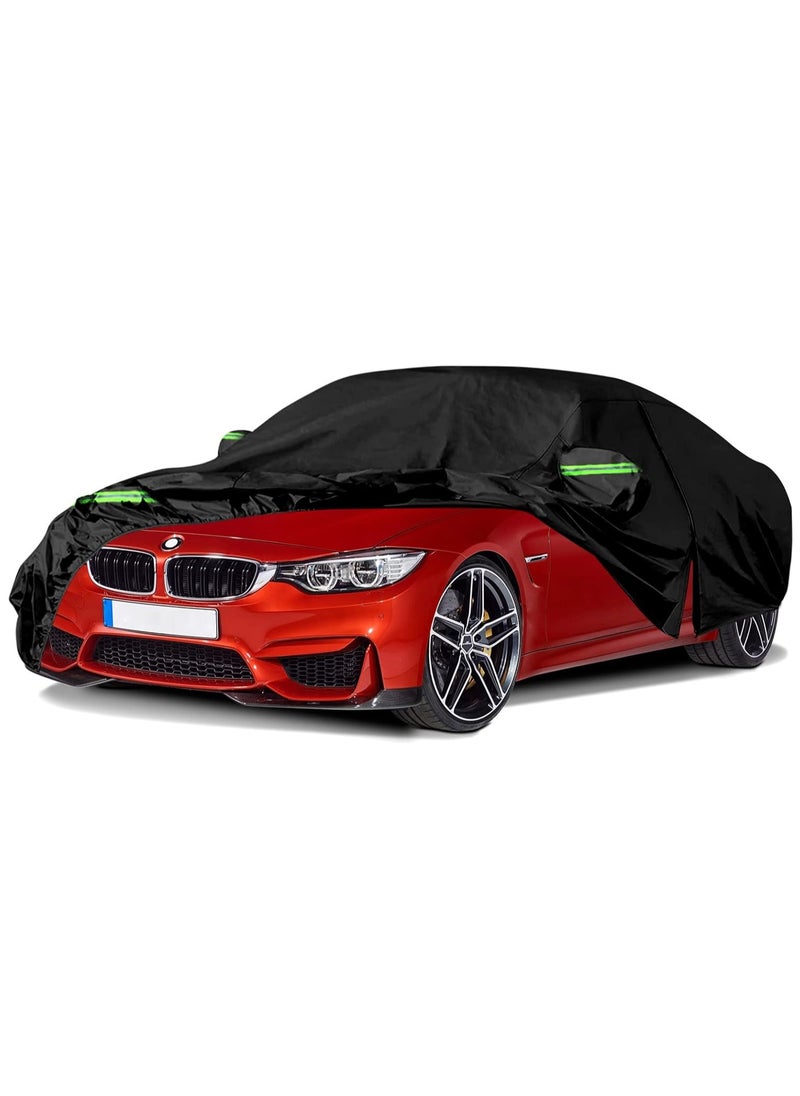 Zipporah - All Weather Waterproof Car Cover Compatible with BMW 4 Series M4 428i 430 i 435i 440i (2014-2023), 210T 6 Layers All Weather Car Covers with Zipper Door (Black) - Image 1
