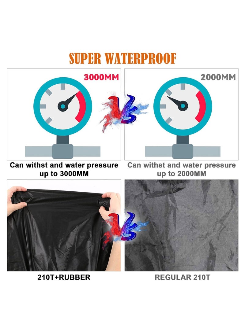 Zipporah - All Weather Waterproof Car Cover Compatible with BMW 4 Series M4 428i 430 i 435i 440i (2014-2023), 210T 6 Layers All Weather Car Covers with Zipper Door (Black) - Image 1