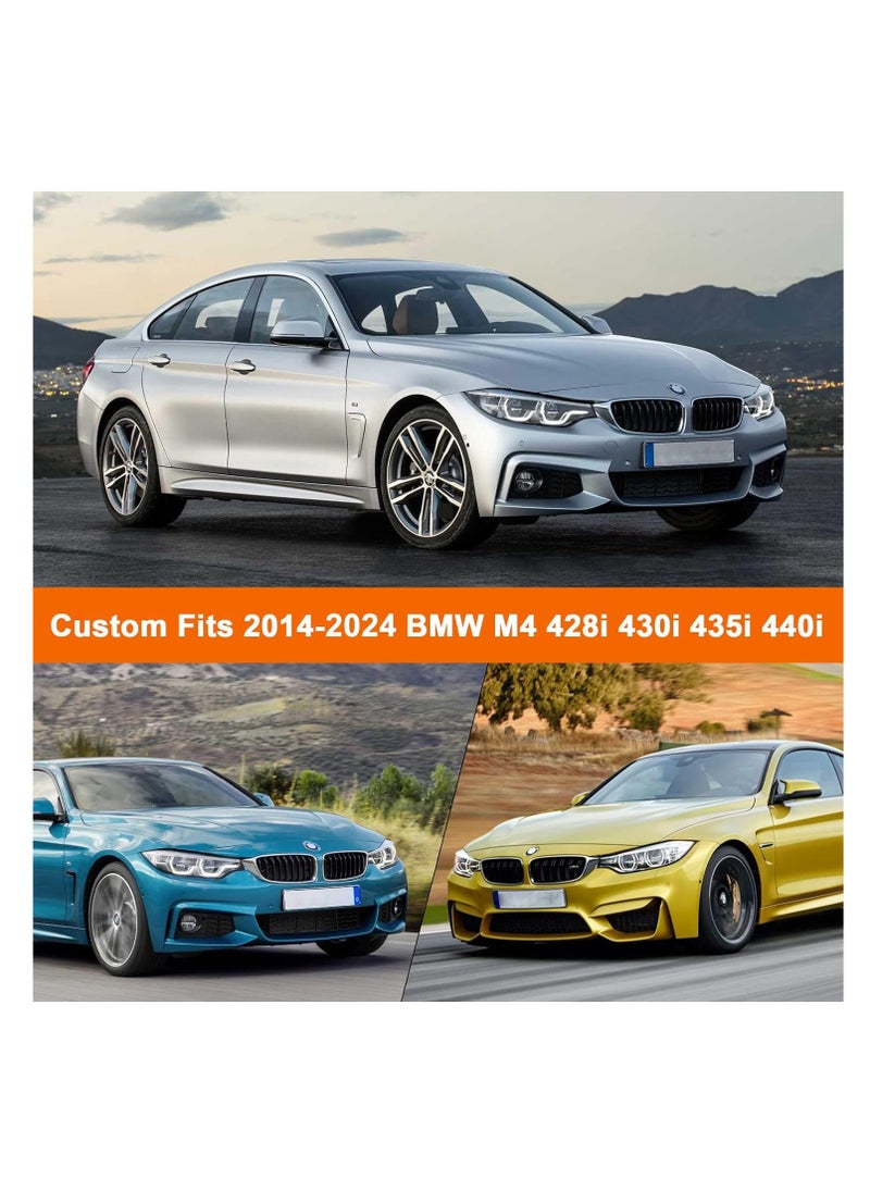 Zipporah - All Weather Waterproof Car Cover Compatible with BMW 4 Series M4 428i 430 i 435i 440i (2014-2023), 210T 6 Layers All Weather Car Covers with Zipper Door (Black) - Image 1