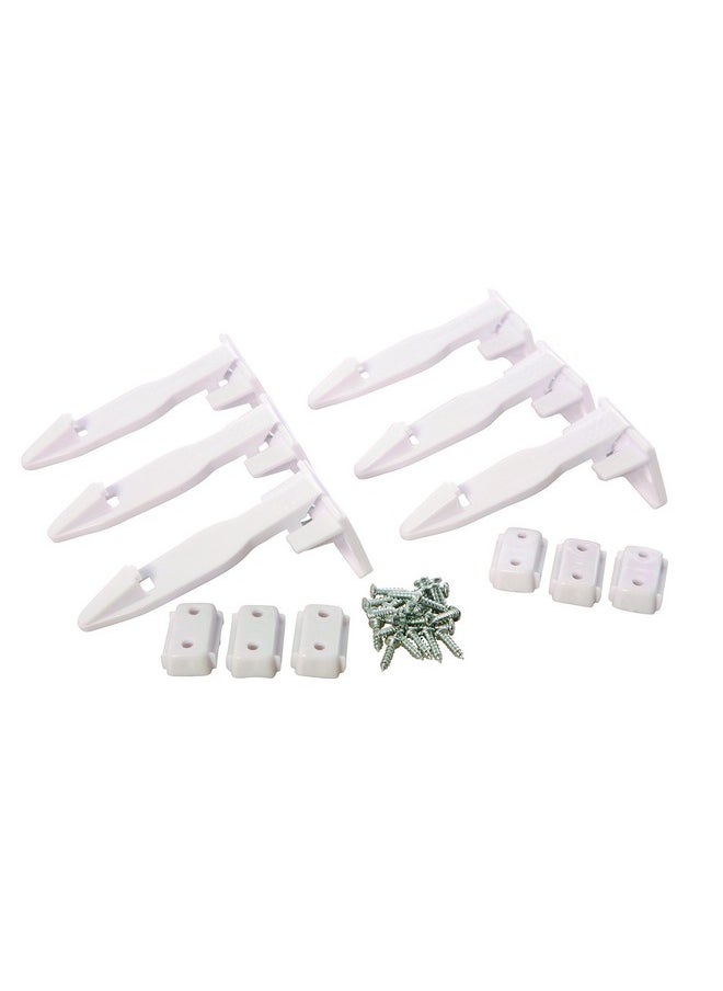 dreambaby Dreambaby Spring Latches, White, Pack of 6  - Image 1