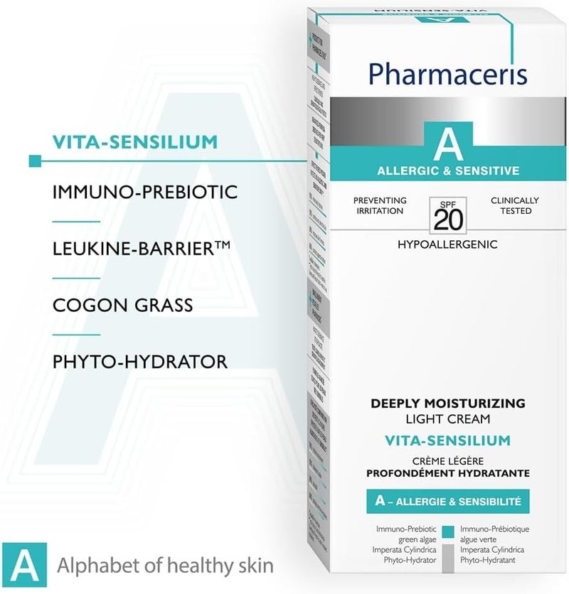 Pharmaceris A Vita-Sensilium Deeply Moisturizing Cream SPF 30 for Allergic and Sensitive Skin - 50ml - Image 4