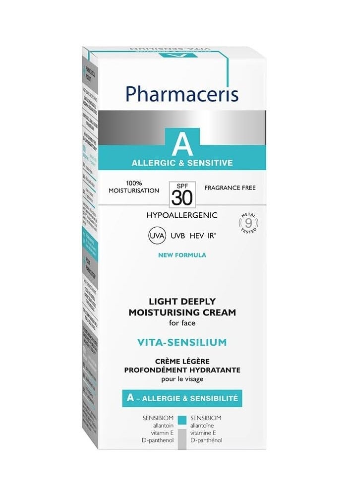 Pharmaceris A Vita-Sensilium Deeply Moisturizing Cream SPF 30 for Allergic and Sensitive Skin - 50ml - Image 1