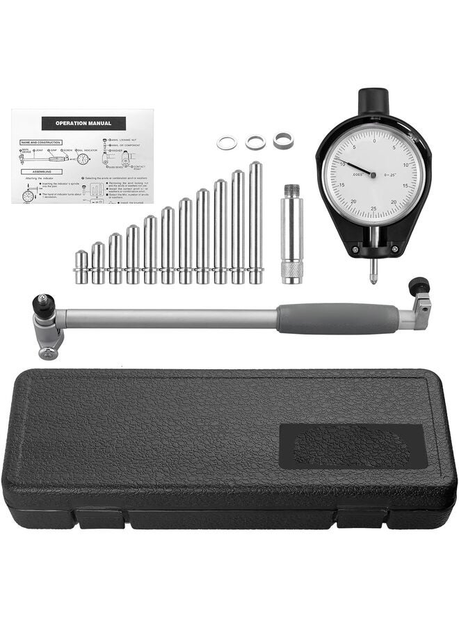 Extender Dial Bore Gauge Set Self-Centering Bore Gauge Set with Carbide Anvils, Chrome Plated Handle & Insulated Grips, Case for Deep Engine Cylinder Measurement (Size : RED) - Image 2