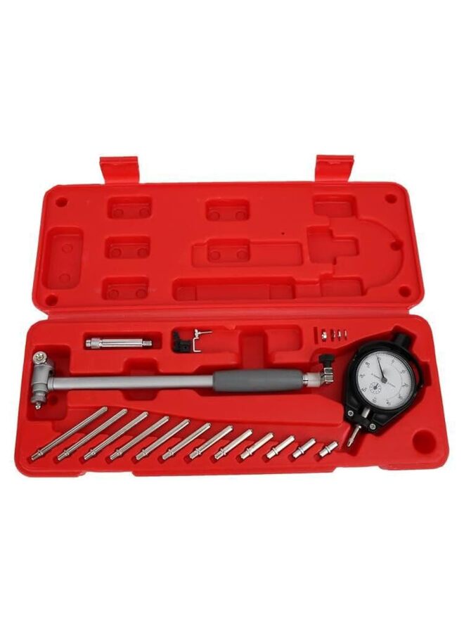 Extender Dial Bore Gauge Set Self-Centering Bore Gauge Set with Carbide Anvils, Chrome Plated Handle & Insulated Grips, Case for Deep Engine Cylinder Measurement (Size : RED) - Image 1
