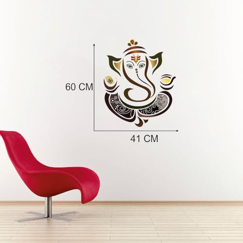 Akki Wold Lord Ganesh Ji Wall Sticker for Pooja Room, Living Room, Kids Room, Office (Size - 60CM X 41CM) - Image 4