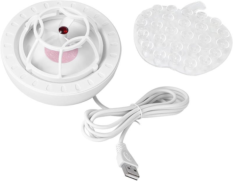 غسالة أطباق صغيرة من RiToEasysports، منظف بالموجات فوق الصوتية محمول يعمل بالطاقة USB مع دورة 120 ثانية، حجم مضغوط 10x10x7.5 سم، مناسبة للمسافرين والمخيمين والعاملين في المكاتب وطلاب السكن الجامعي - Image 5
