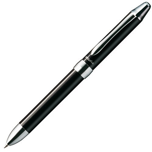 Pentel قلم متعدد الوظائف من بنتل فيكونا EX، قلم حبر جاف رفيع وقلم رصاص ميكانيكي 0.5 مم، جسم أسود (BXW1375A) - Image 1