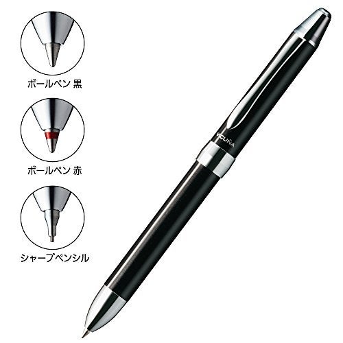 Pentel قلم متعدد الوظائف من بنتل فيكونا EX، قلم حبر جاف رفيع وقلم رصاص ميكانيكي 0.5 مم، جسم أسود (BXW1375A) - Image 4