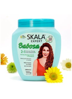 SKALA Skala Expert Babosa Hair Cream, 2-in-1 for Styling and Hydrating, with Aloe Vera, Karité Butter, D-Panthenol, 1000g  - Image 3
