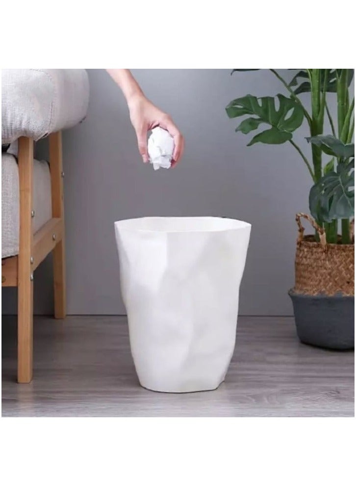 بلاستيكنا سلة مهملات  للمكاتب والغرف، 8لتر، أبيض - Image 1