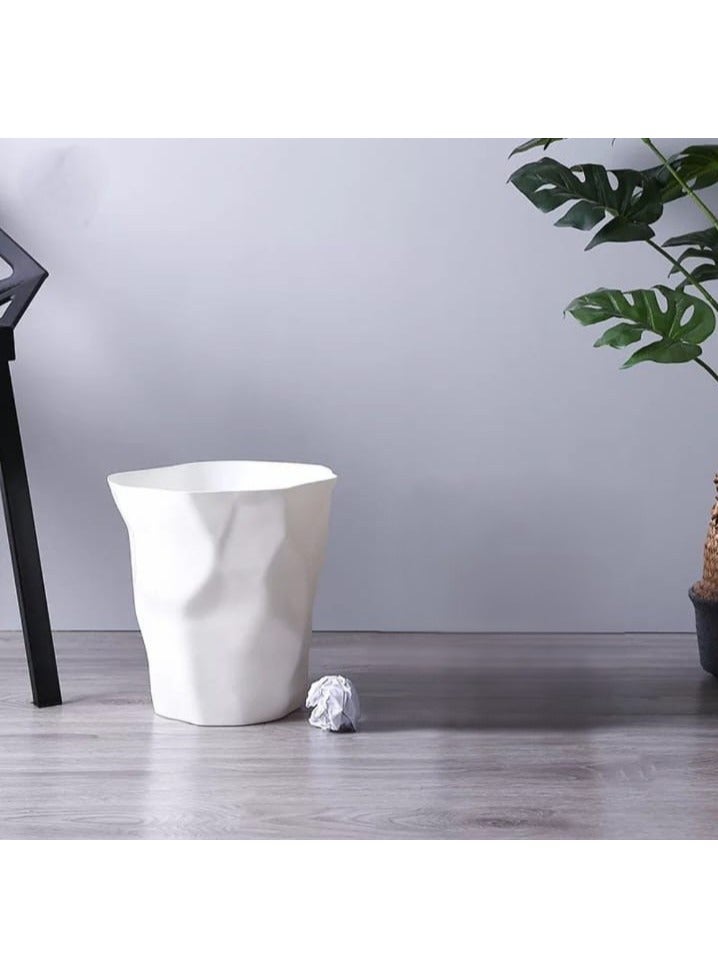 بلاستيكنا سلة مهملات  للمكاتب والغرف، 8لتر، أبيض - Image 2
