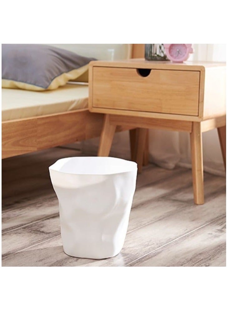 بلاستيكنا سلة مهملات  للمكاتب والغرف، 8لتر، أبيض - Image 3