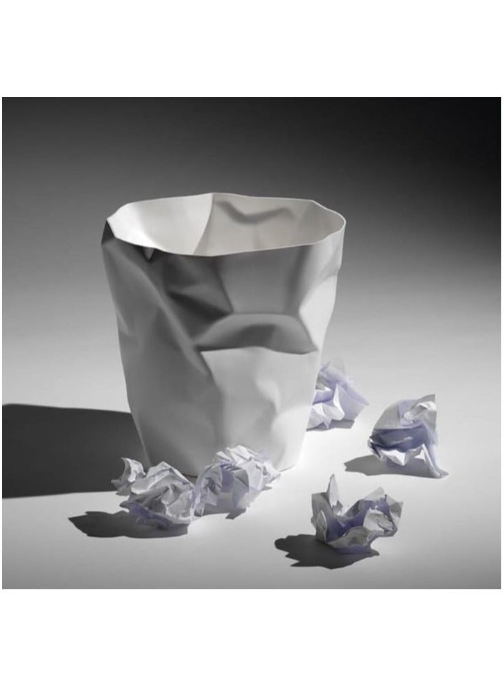 بلاستيكنا سلة مهملات  للمكاتب والغرف، 8لتر، أبيض - Image 4