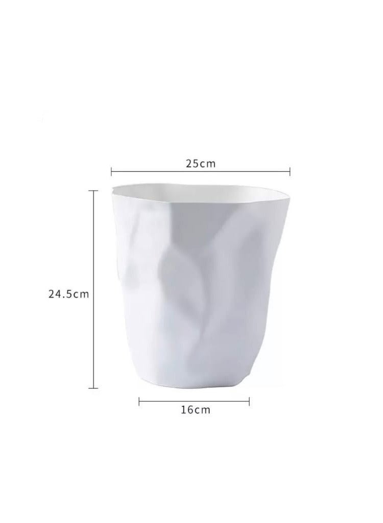 بلاستيكنا سلة مهملات  للمكاتب والغرف، 8لتر، أبيض - Image 5