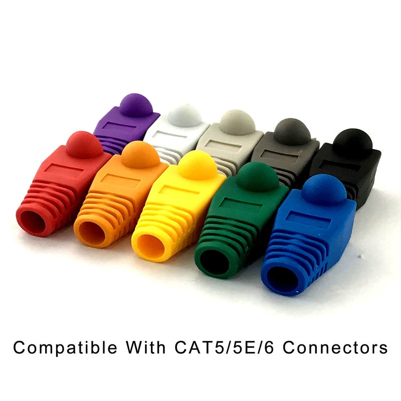 Greluma غطاء تخفيف الضغط لكابل شبكة إيثرنت RJ45 CAT5E CAT6 من (120 قطعة) - ألوان مختلطة - Image 4