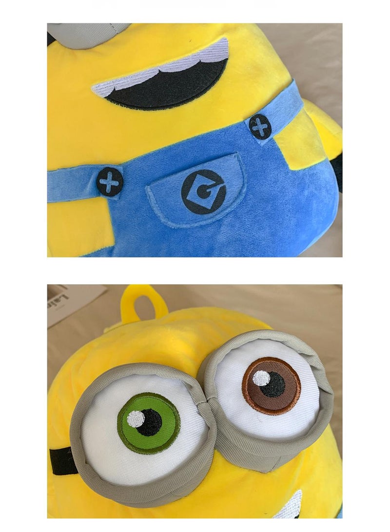 general Minions Children's Plush Backpack Kindergarten Backpack Plush Shoulder Bag Gift For Kids - Image 2