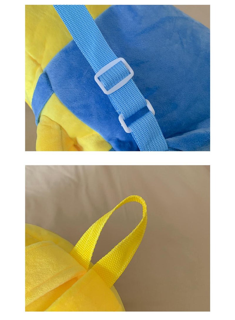 general Minions Children's Plush Backpack Kindergarten Backpack Plush Shoulder Bag Gift For Kids - Image 4