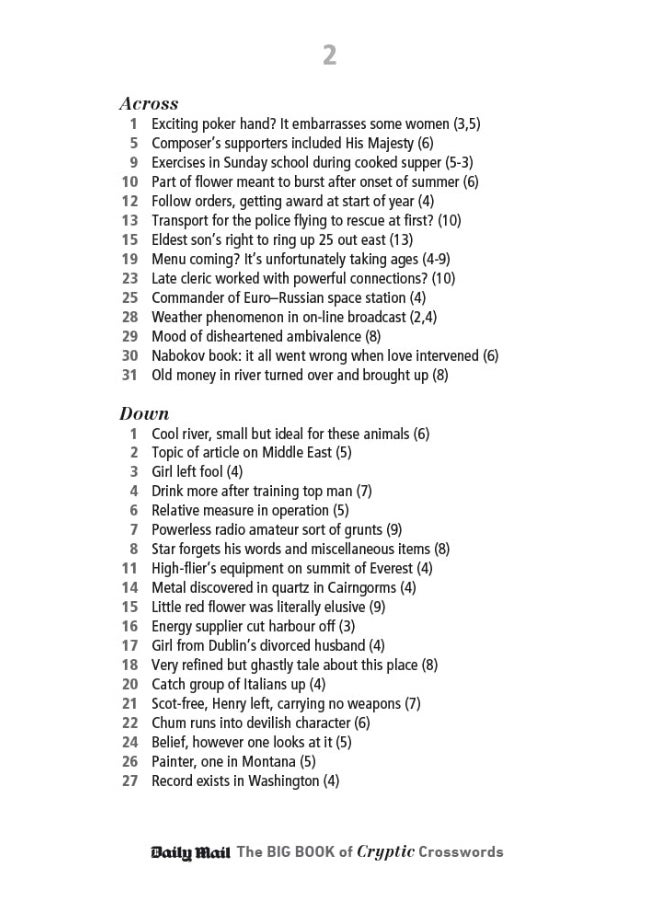 Daily Mail Big Book of Cryptic Crosswords Volume 4: Over 200 cryptic crosswords  - Image 4