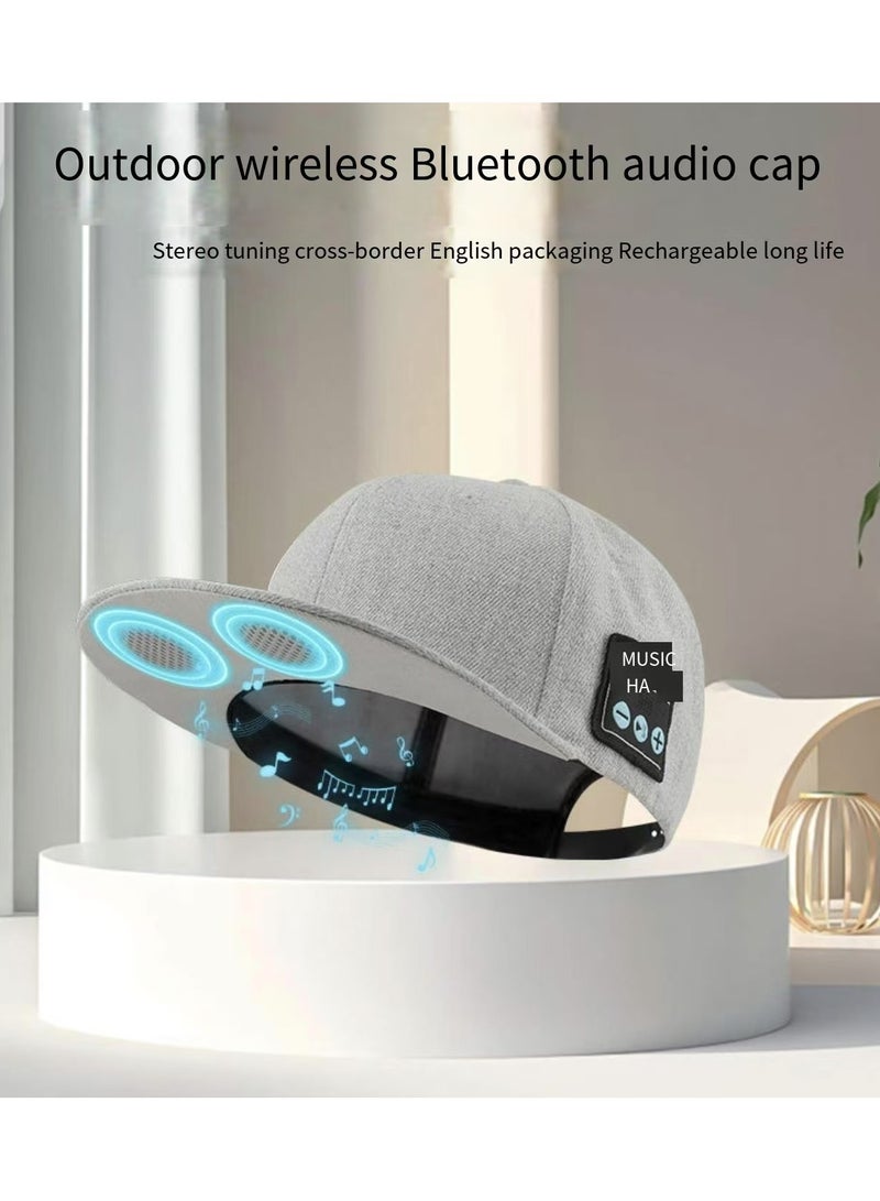Bluetooth music cap, wireless headphone cap, dual ear stereo, rechargeable Bluetooth speaker - Image 1