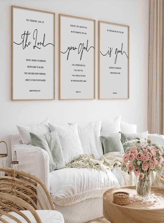 Heiple The Lord Your God Is Good Wall Decor 11"x14" Framed Wooden Wall Sign for Home Decor Farmhouse Vintage Rustic Living Room Minimalist Christian Wall Art (Brown, 11”x14”) - Image 2