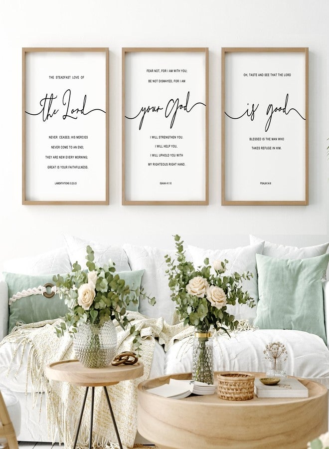 Heiple The Lord Your God Is Good Wall Decor 11"x14" Framed Wooden Wall Sign for Home Decor Farmhouse Vintage Rustic Living Room Minimalist Christian Wall Art (Brown, 11”x14”) - Image 4