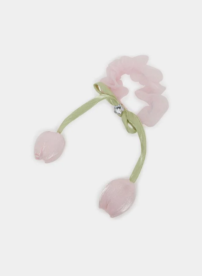 Styli Pink Tulip Hair Tie