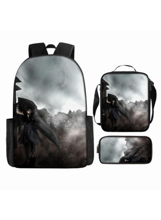 عام حقيبة ظهر مطبوعة بالرسوم المتحركة + حقيبة يد + مجموعة حقيبة قلم، مجموعة حقيبة عملية من ثلاث قطع (يتوفر الطلاب والأطفال والأصدقاء وتسلق الجبال وما إلى ذلك) - Image 4