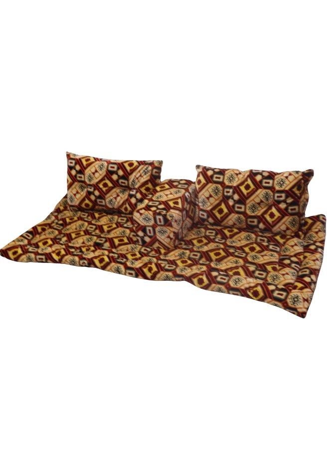 SMART HOME 4 in 1 Luxury Floor Seating Set - Heritage Arabic Majlis, Floor Sofa Set, Furniture for Majlis and Lounges - Image 5