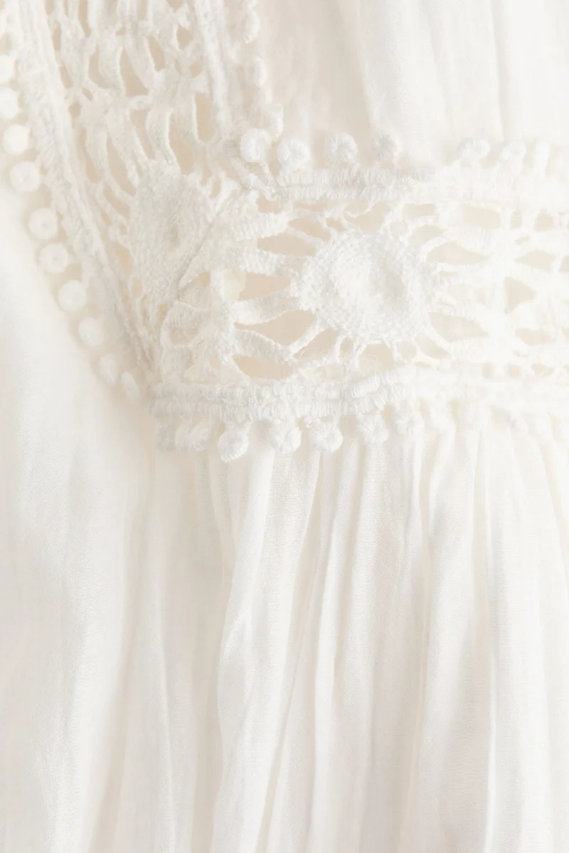 H&M Lace-inset tunic dress