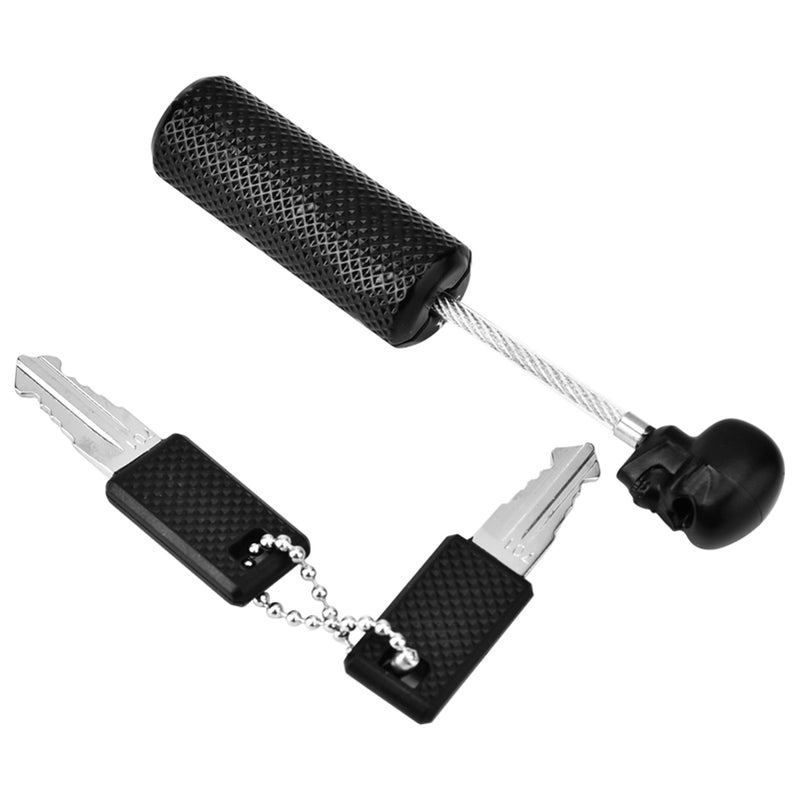 Safe Suitcase Lock Wire Rope Customs Password Skull Lock(Silver) - Image 4