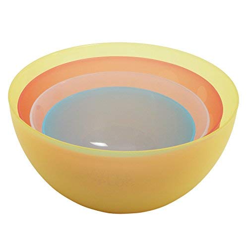 faas Mixing Bowl, Set of 4, Multicolour (Plastic) Mixing Bowl Microwave Proof(1 pc- 2800ml +1 pc- 2000ml + 1 pc-1200 ml +1 pc- 800ml)(Multicolor) - Image 1