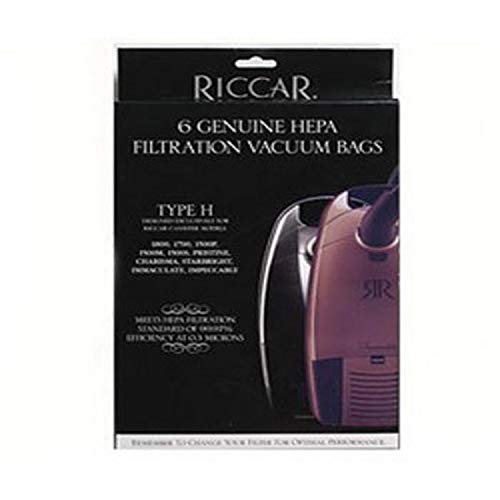 ENVIROCARE Riccar Type H Canister Vacuum HEPA Filtration Bags 6 Pack RHH6 by Riccar 