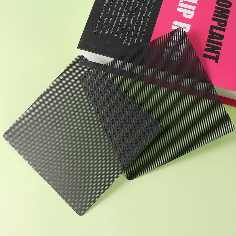 4 Pcs PVC Computer Mesh Cover for Chassis Fan (14x14cm) - Image 2